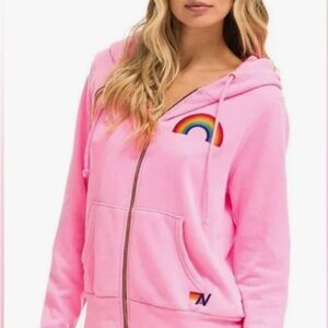 Aviator Nation Hoodie with Rainbow Embroidery